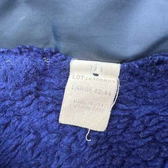 True Vintage Navy Blue Coast Guard USCGC Diligence Coaches Jacket USA Made Coat - Picture 2 of 11